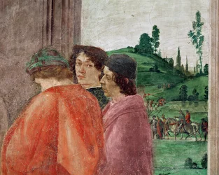 (detalle) de la Crucifixión de San Pedro, c.1484-85